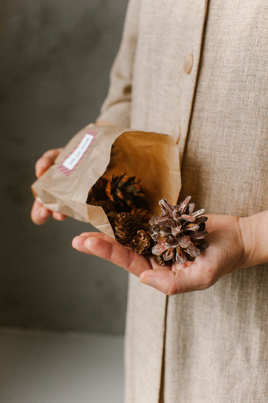 WOOD natúr barna terméscsomag DIY Csomag / Calm Winterscape Therapy